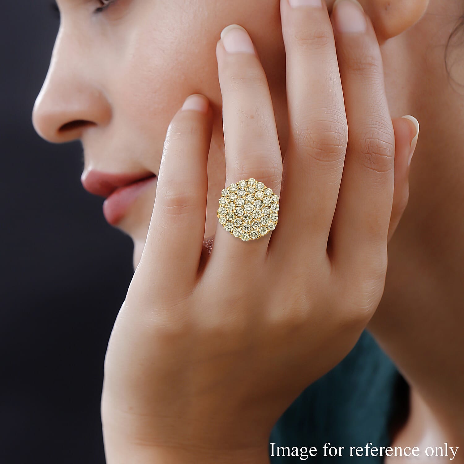 Red Carpet Collection- 14K Yellow Gold SGL Certified Rare Find Natural Yellow Diamond Ring 3.50 Ct, Gold Wt. 5.30 Gms