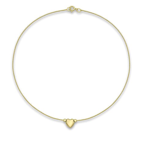 9K Yellow Gold  Anklet,  Gold Wt. 0.65 Gms
