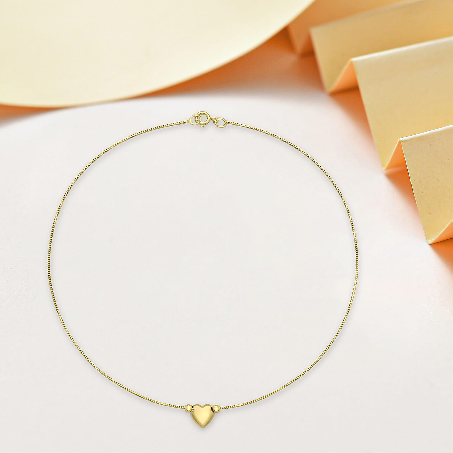 9K Yellow Gold  Anklet,  Gold Wt. 0.65 Gms