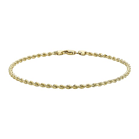 9K Yellow Gold  Anklet,  Gold Wt. 2 Gms
