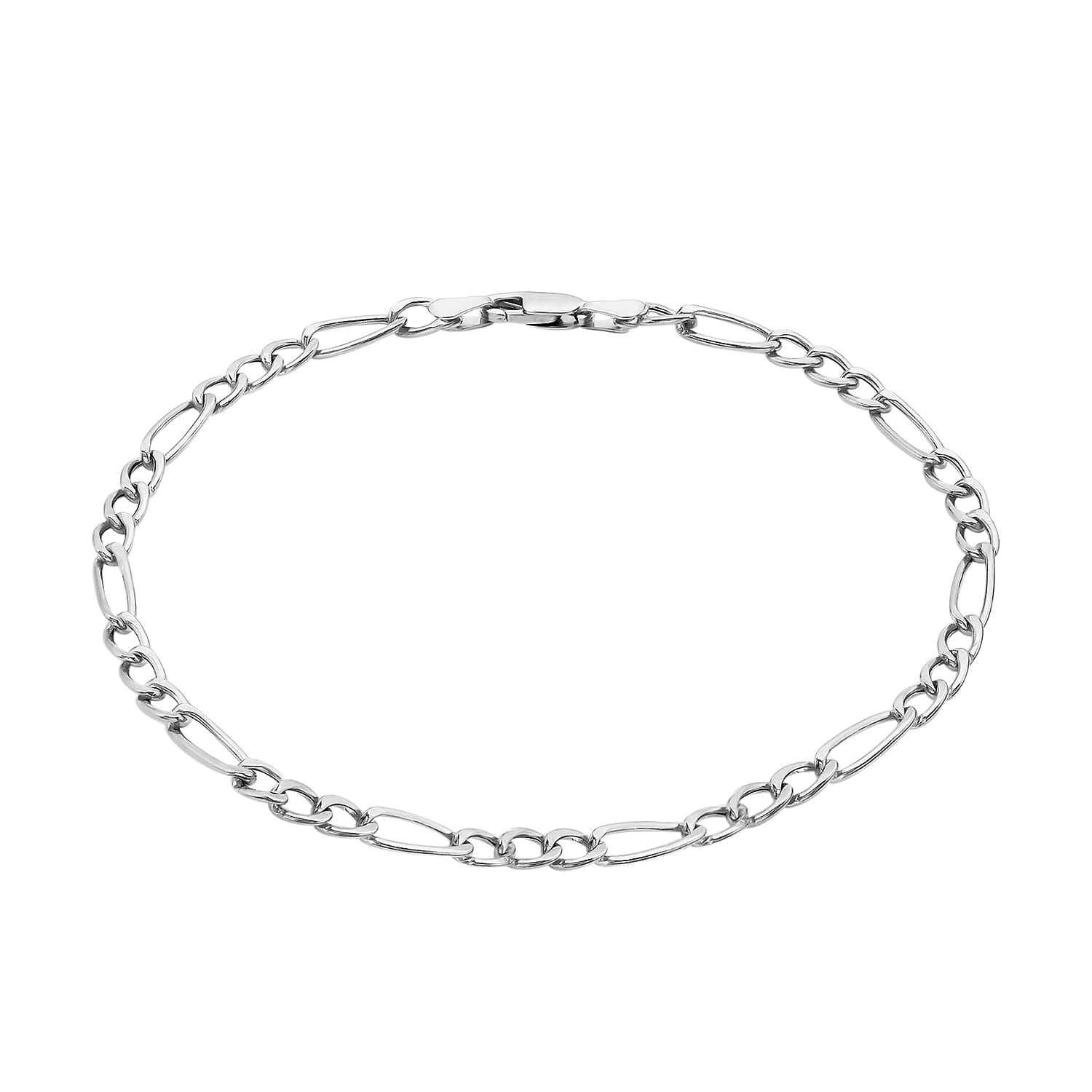 9K White Gold  Anklet,  Gold Wt. 4 Gms