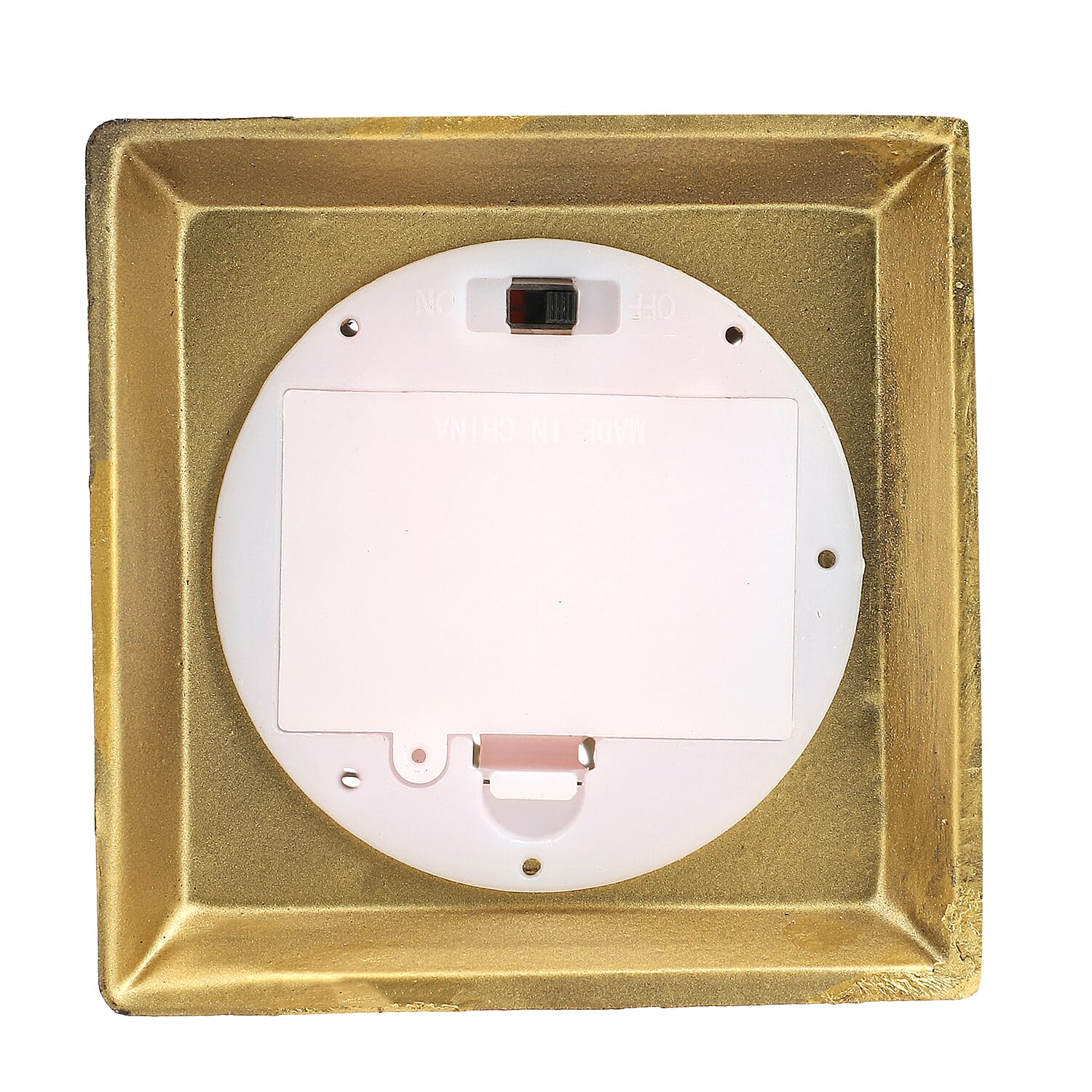 DOORBUSTER - Handmade Moroccan Style LED Lantern with Golden Finish (3xAAA Battery Required) - Red