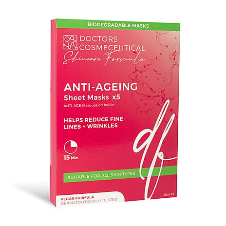 Doctors Formula- Anti-Ageing Sheet Mask - Pack of 5