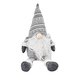 Plush Gnome With 4 Warm White LED Lighted Christmas (3xAA Battery, Not Incl.) - Red