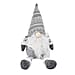 Plush Gnome With 4 Warm White LED Lighted Christmas (3xAA Battery, Not Incl.) - Grey