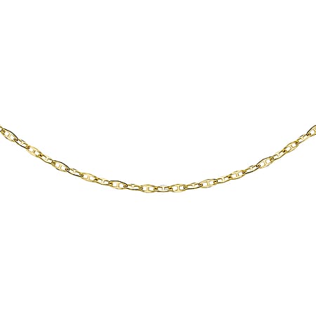 Flat Rambo Chain 16 Inch in 10K Yellow Gold
