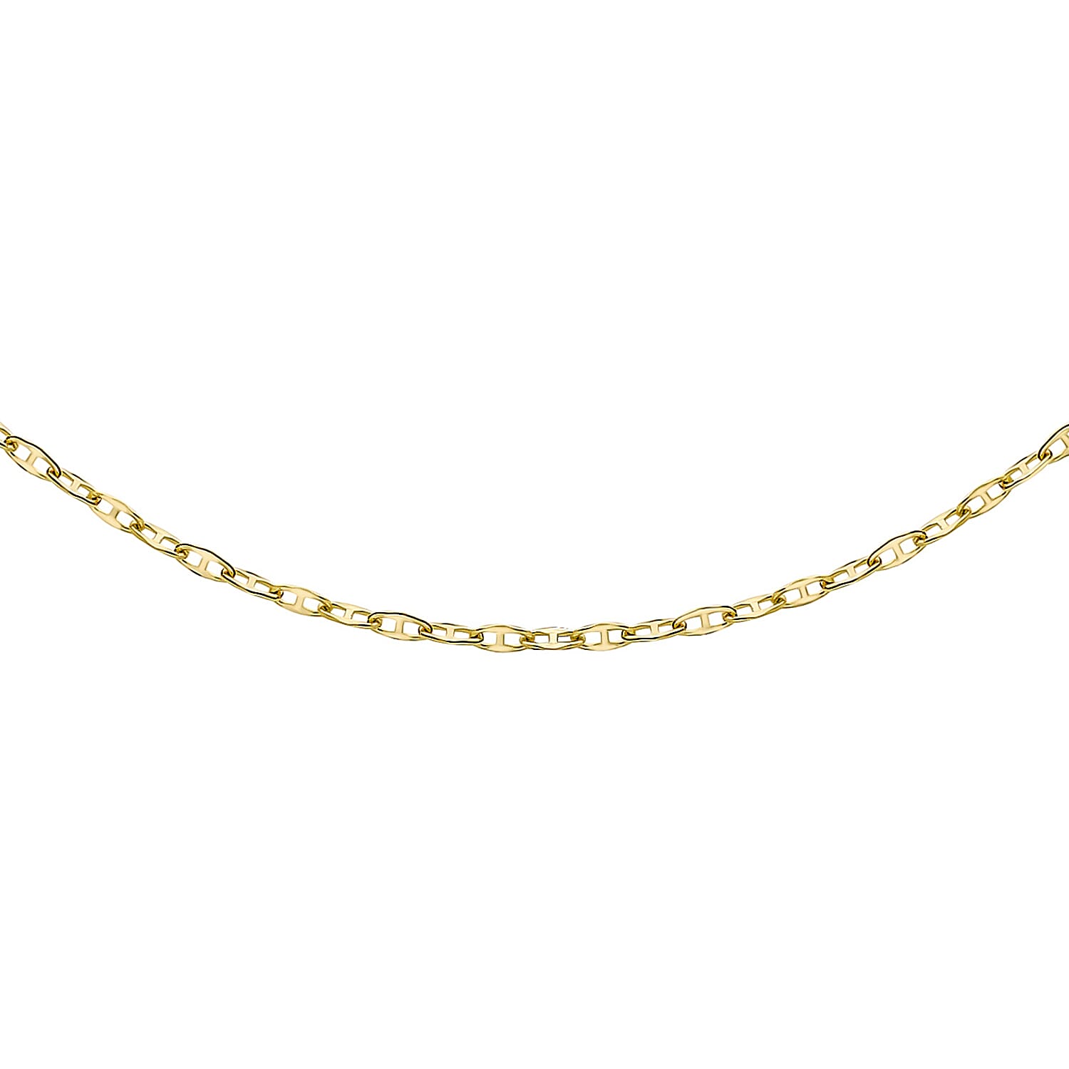 9K Yellow Gold  Chain (Size - 18),  Gold Wt. 0.78 Gms