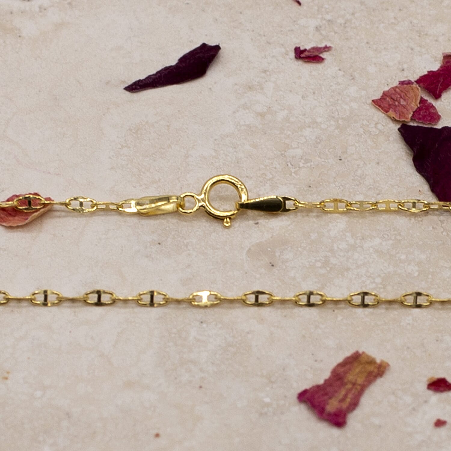 9K Yellow Gold  Chain (Size - 18),  Gold Wt. 0.78 Gms