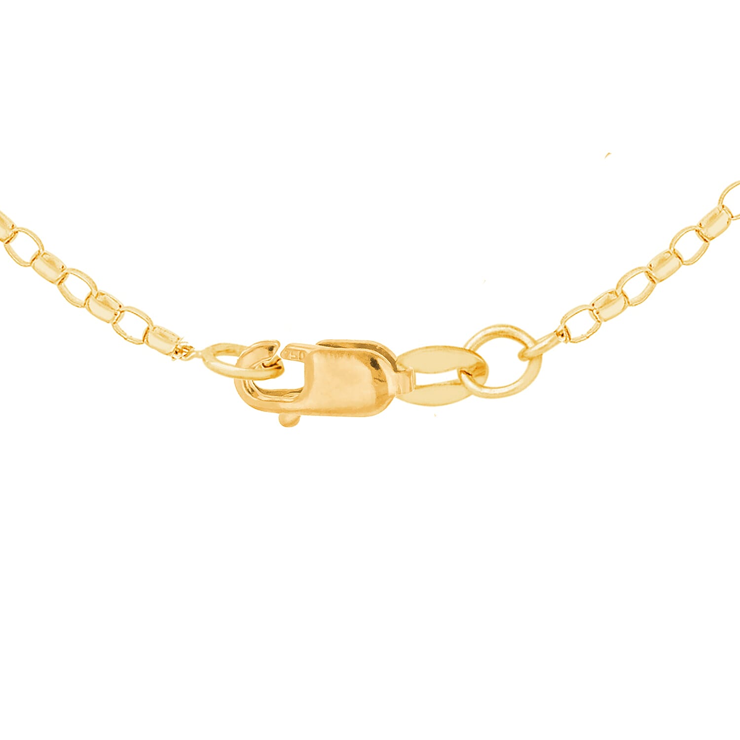 18K Yellow Gold Belcher Chain With Lobster Clasp (Size - 16) 18K Yellow Gold Belcher Chain With Lobster Clasp (Size - 16)