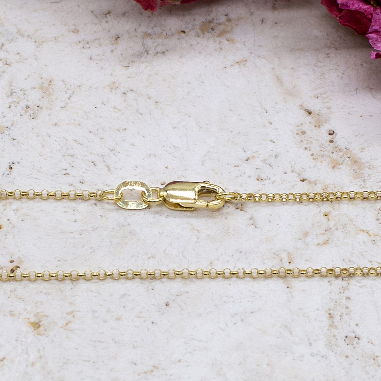 18K Yellow Gold  Chain (Size - 18),  Gold Wt. 2 Gms