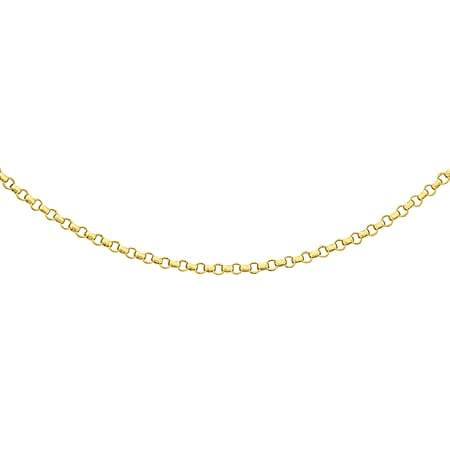 18K Yellow Gold 1.1 MM Belcher Chain With Lobster Clasp 20 Inch Polished