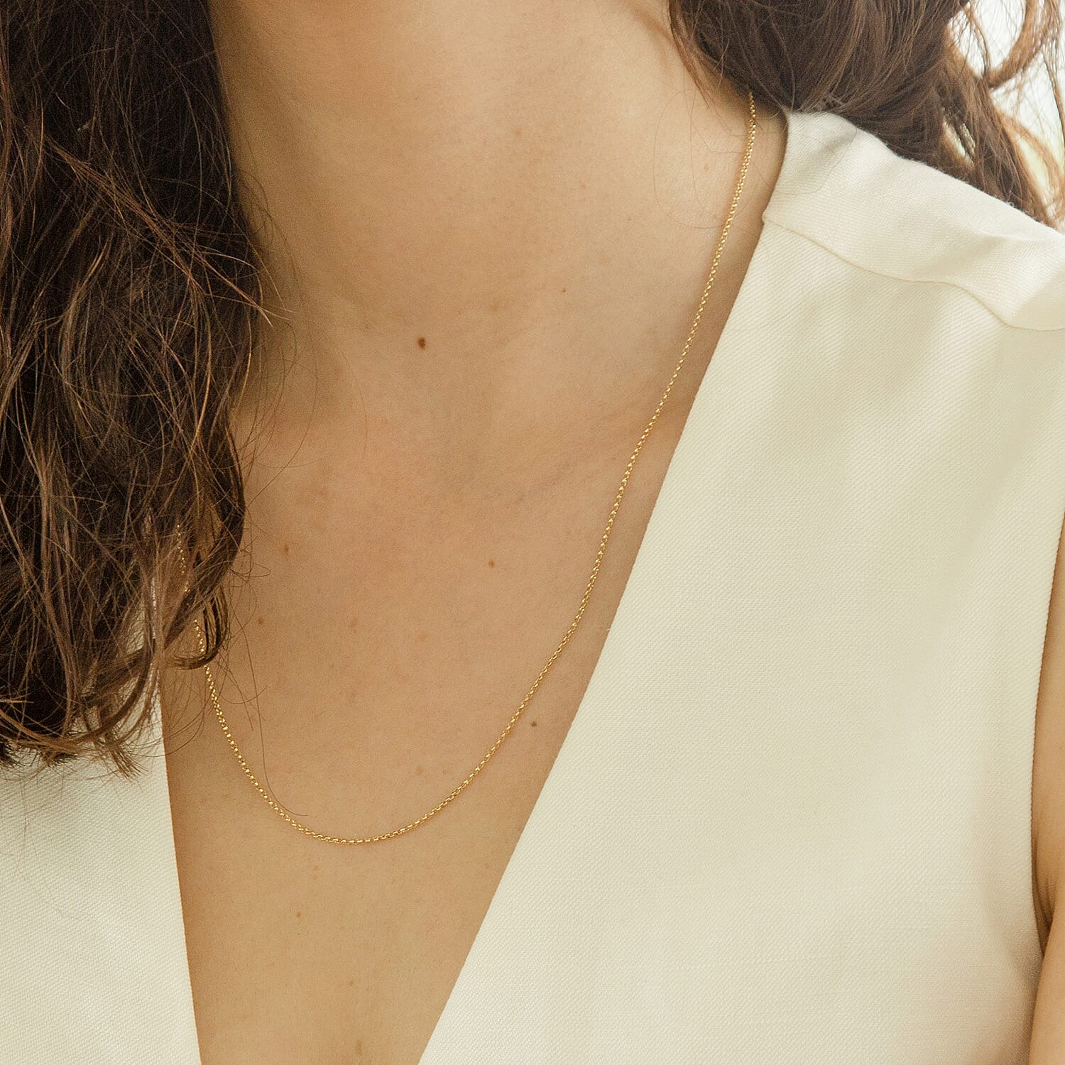 18K Yellow Gold  Chain (Size - 20),  Gold Wt. 2.1 Gms