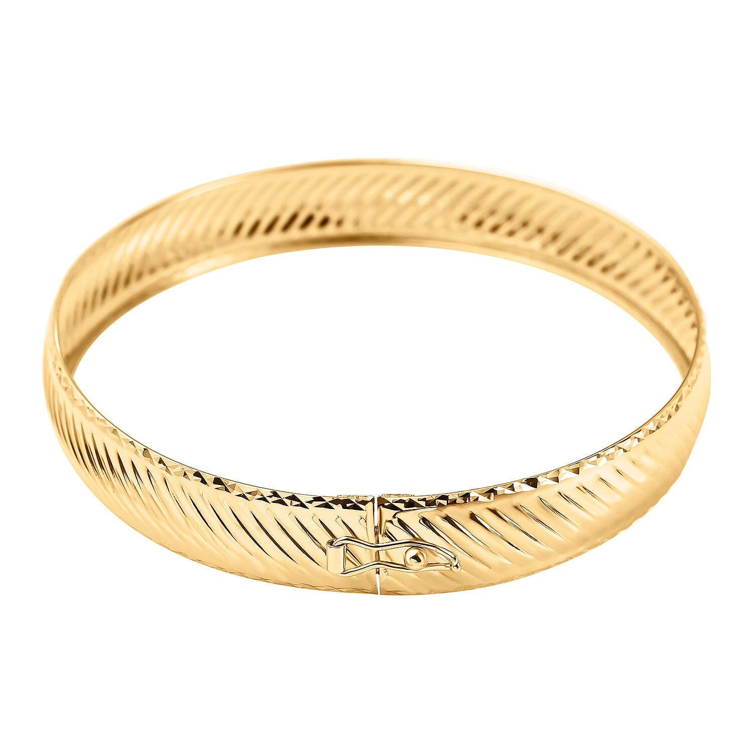 Maestro Collection - 9K Yellow Gold Bangle (Size - 7.5 ), Gold Wt. 6.00 Gms