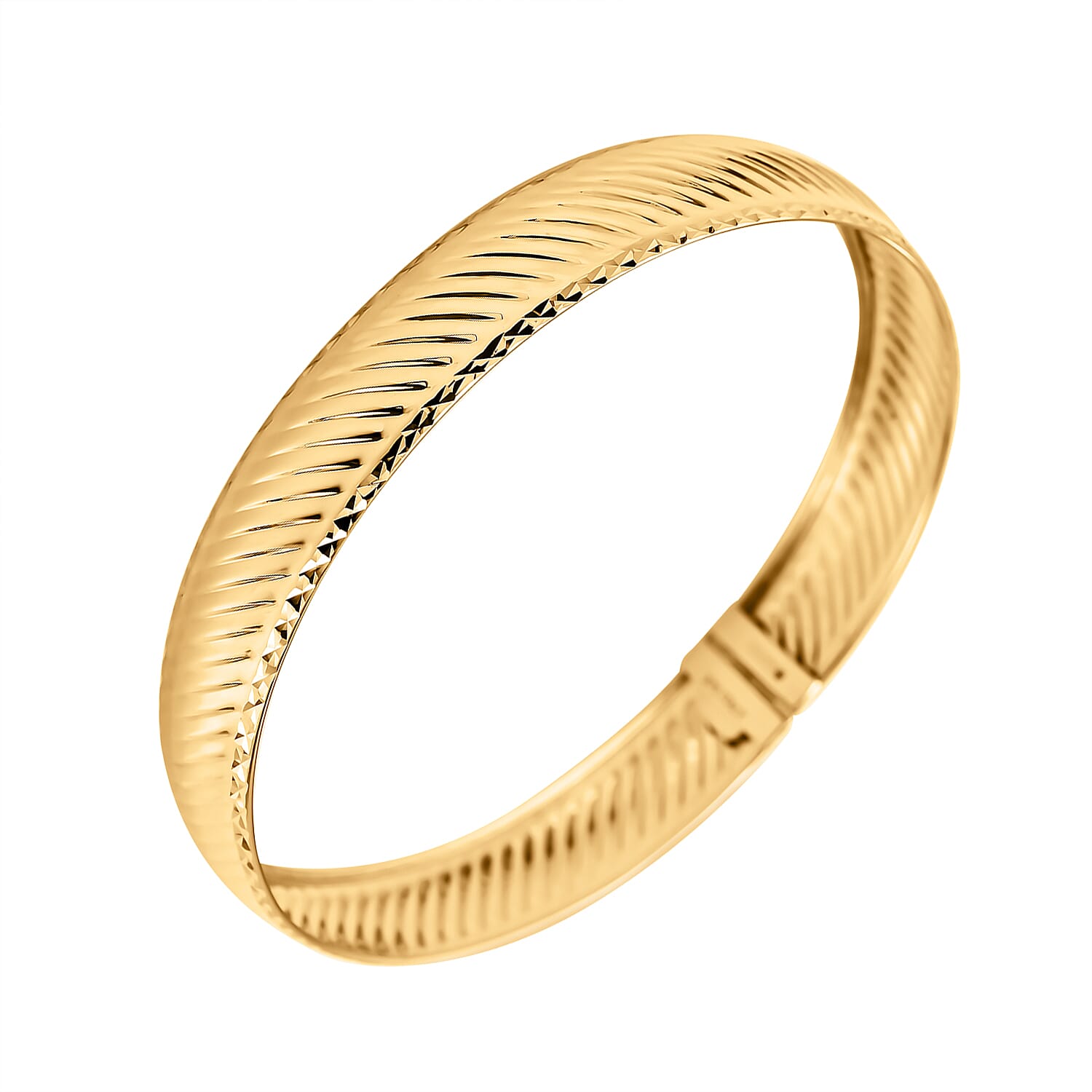 Maestro Collection - 9K Yellow Gold Bangle (Size - 7.5 ), Gold Wt. 6.00 Gms