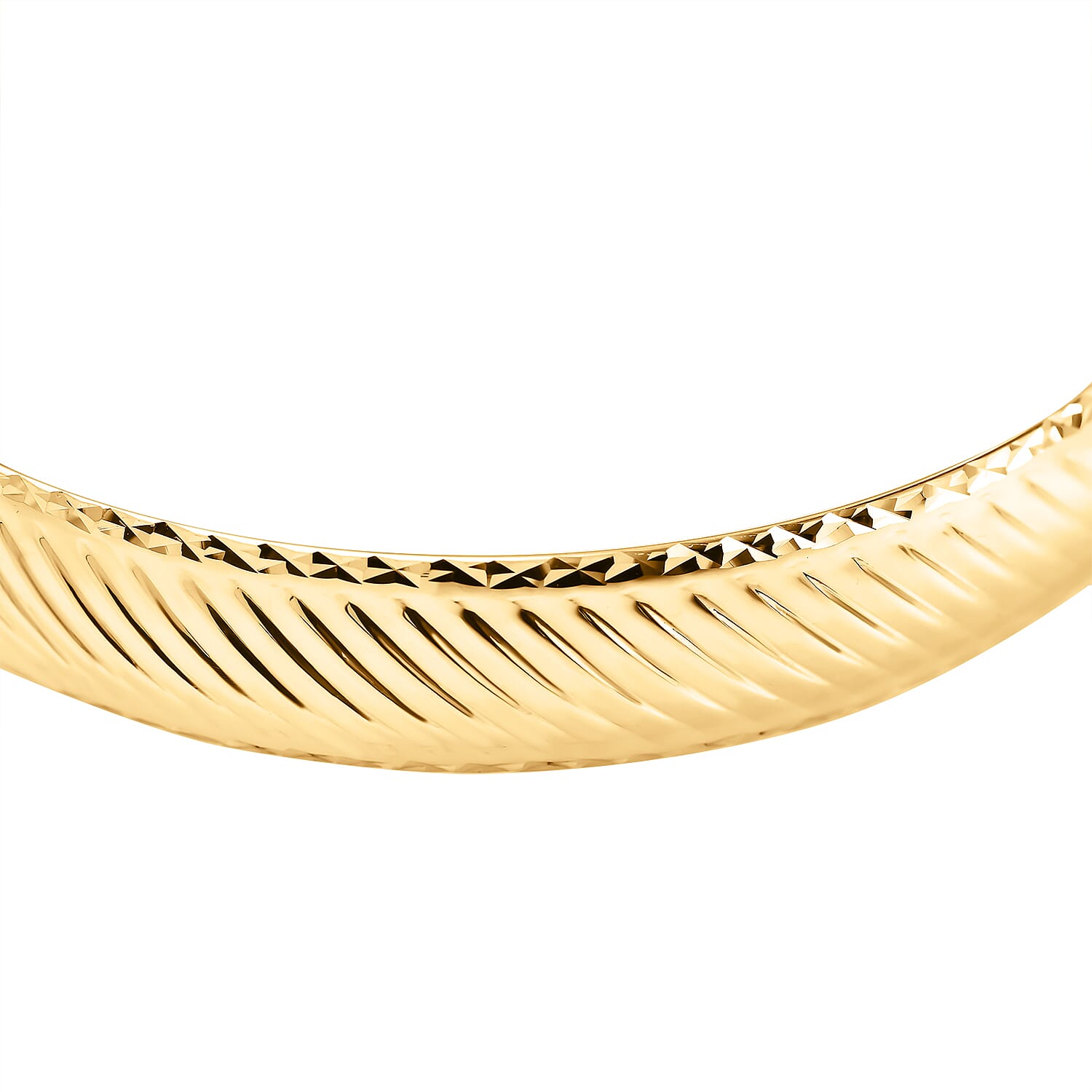 Maestro Collection - 9K Yellow Gold Bangle (Size - 7.5 ), Gold Wt. 6.00 Gms