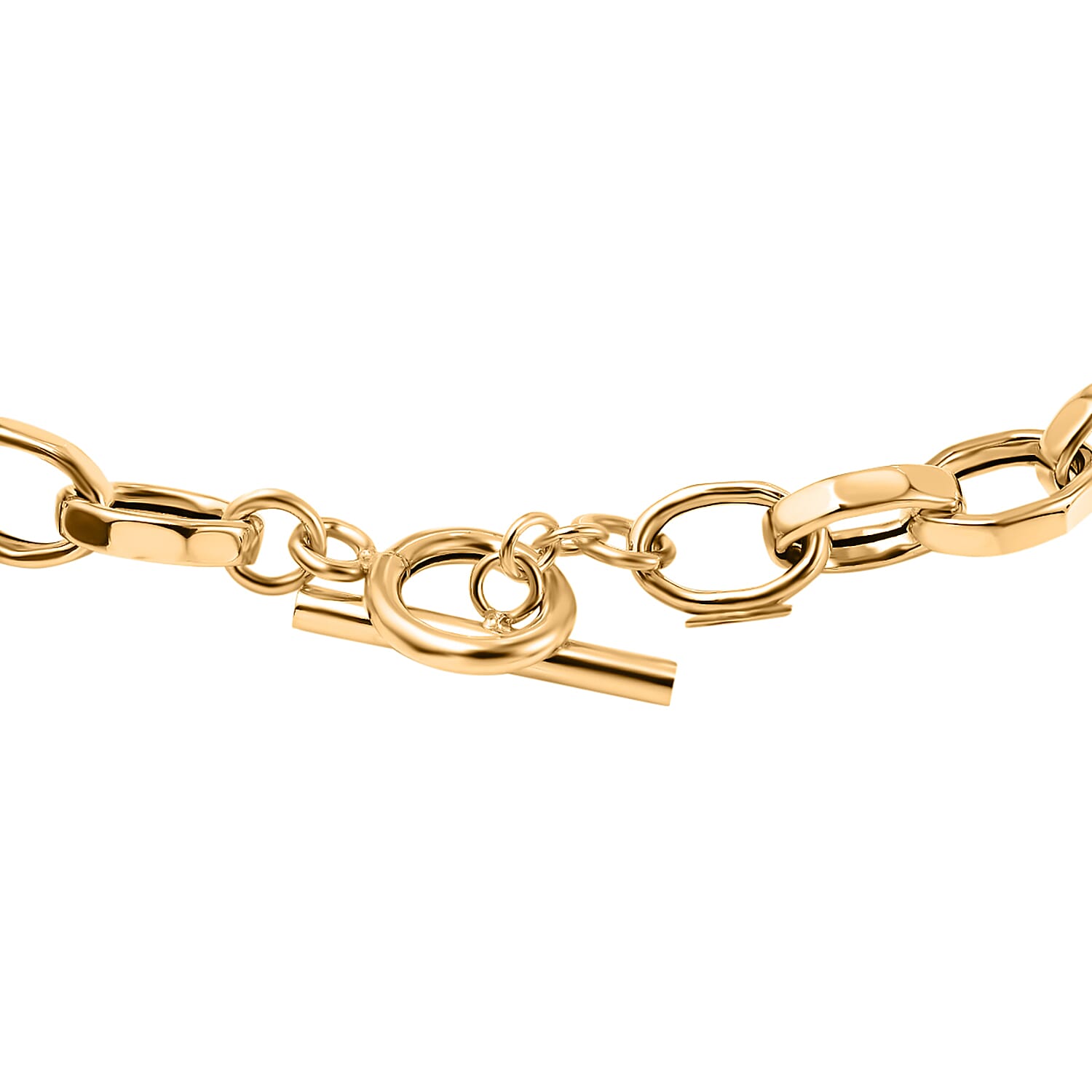 Maestro Collection - 9K Yellow Gold Rolo Necklace (Size - 20) with T-Bar Lock, Gold Wt. 7.5 Gms