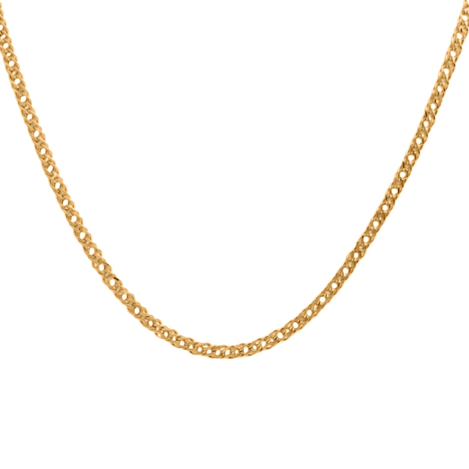 Maestro Collection - 9K Yellow Gold Double Curb Necklace (Size - 20), Gold Wt. 4.00 Gms