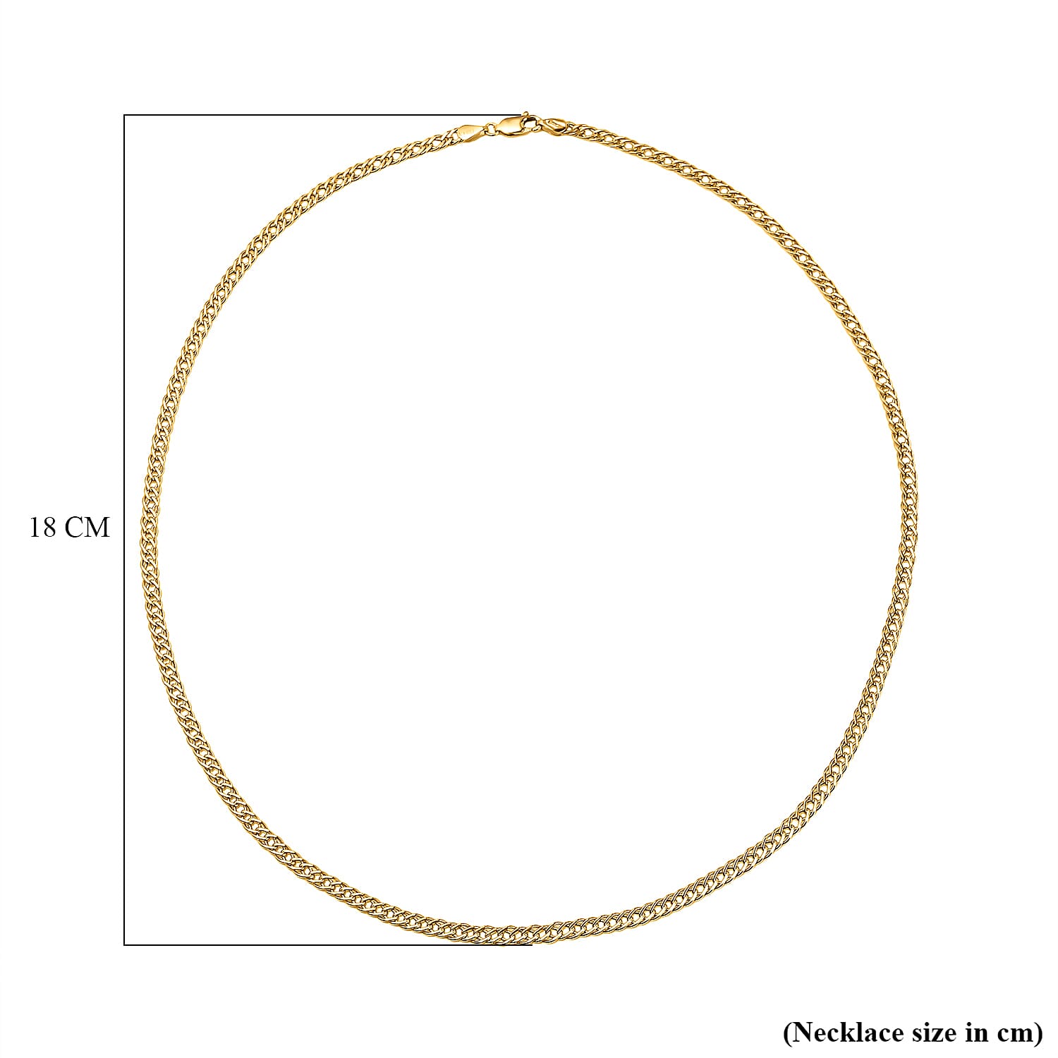 Maestro Collection - 9K Yellow Gold Double Curb Necklace (Size - 20), Gold Wt. 4.00 Gms