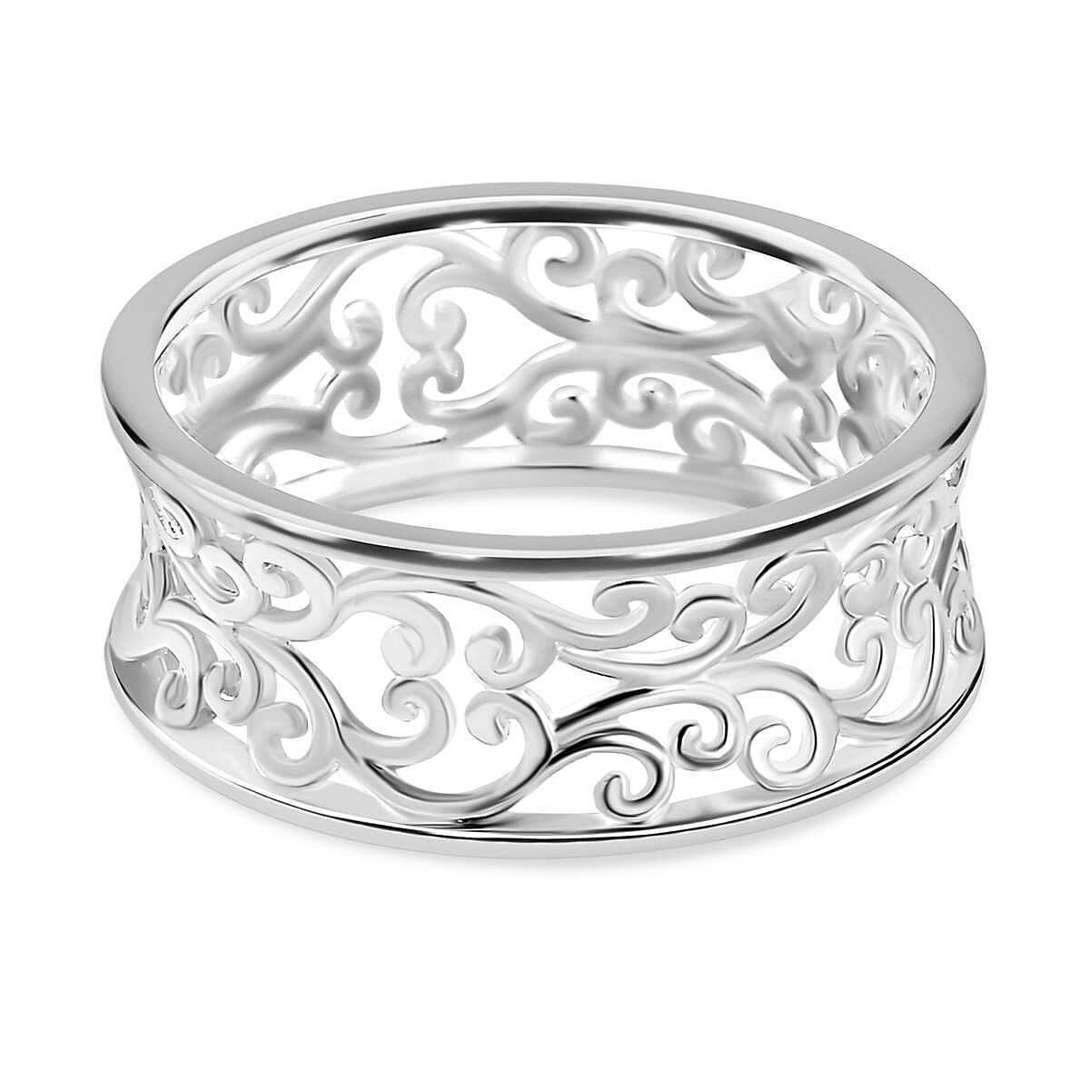 Sterling Silver Filigree Band Ring