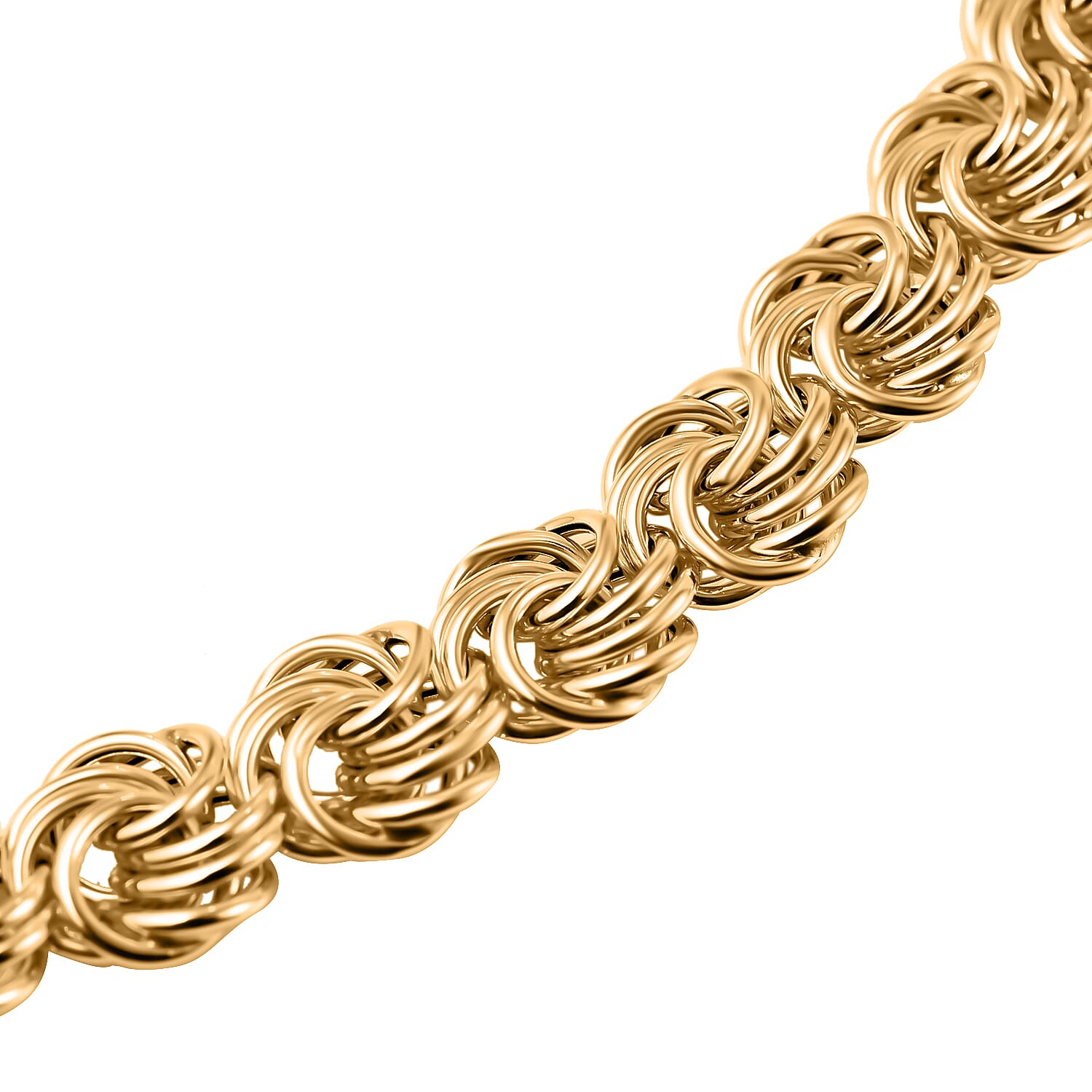 Maestro Collection - 9K Yellow Gold Rosetta Necklace (Size - 20), Gold Wt. 11.40 Gms