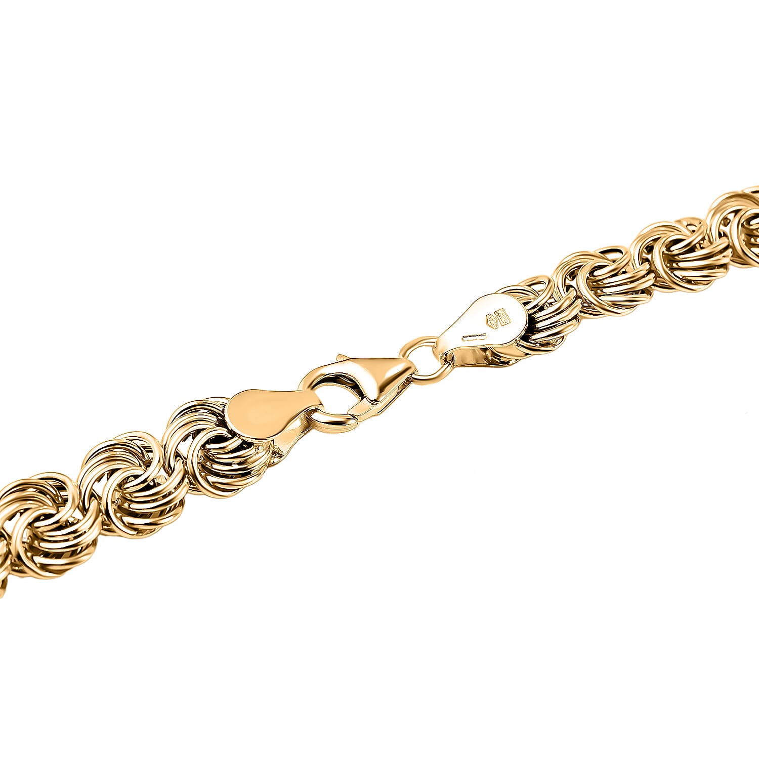Maestro Collection - 9K Yellow Gold Rosetta Necklace (Size - 20), Gold Wt. 11.40 Gms