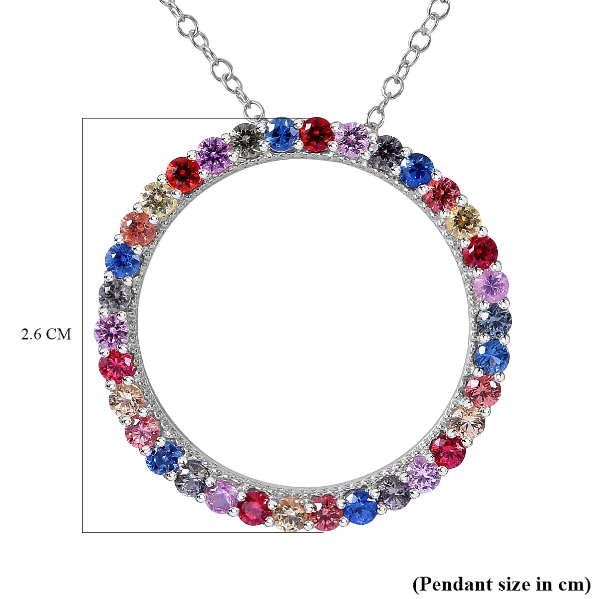 Rainbow on sale sapphire pendant