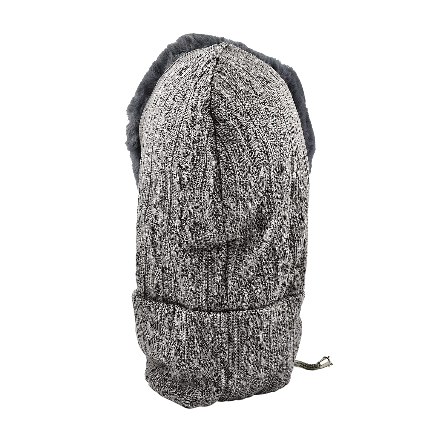 Super Soft Beanie Hat Scarf - Grey