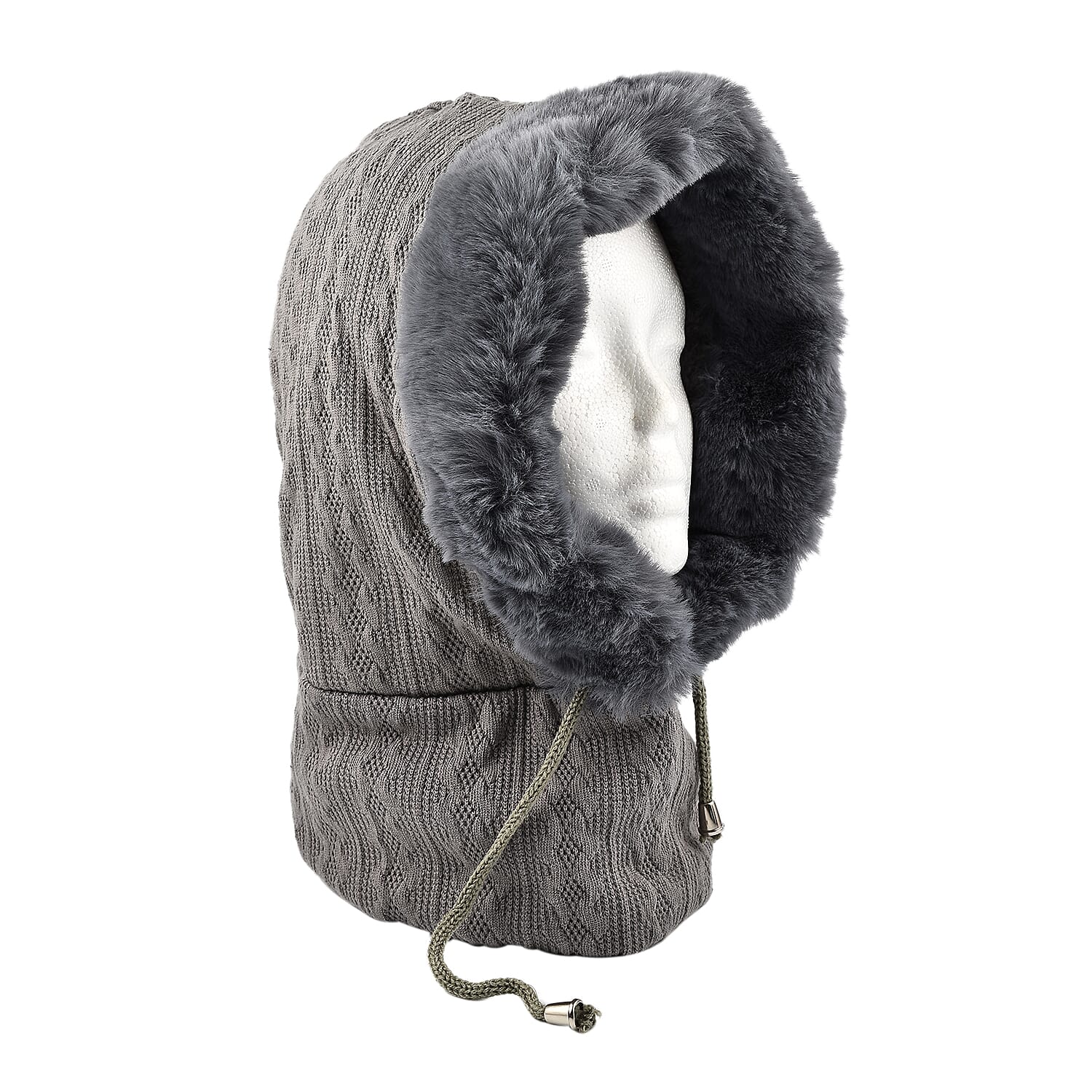 Super Soft Beanie Hat Scarf - Grey