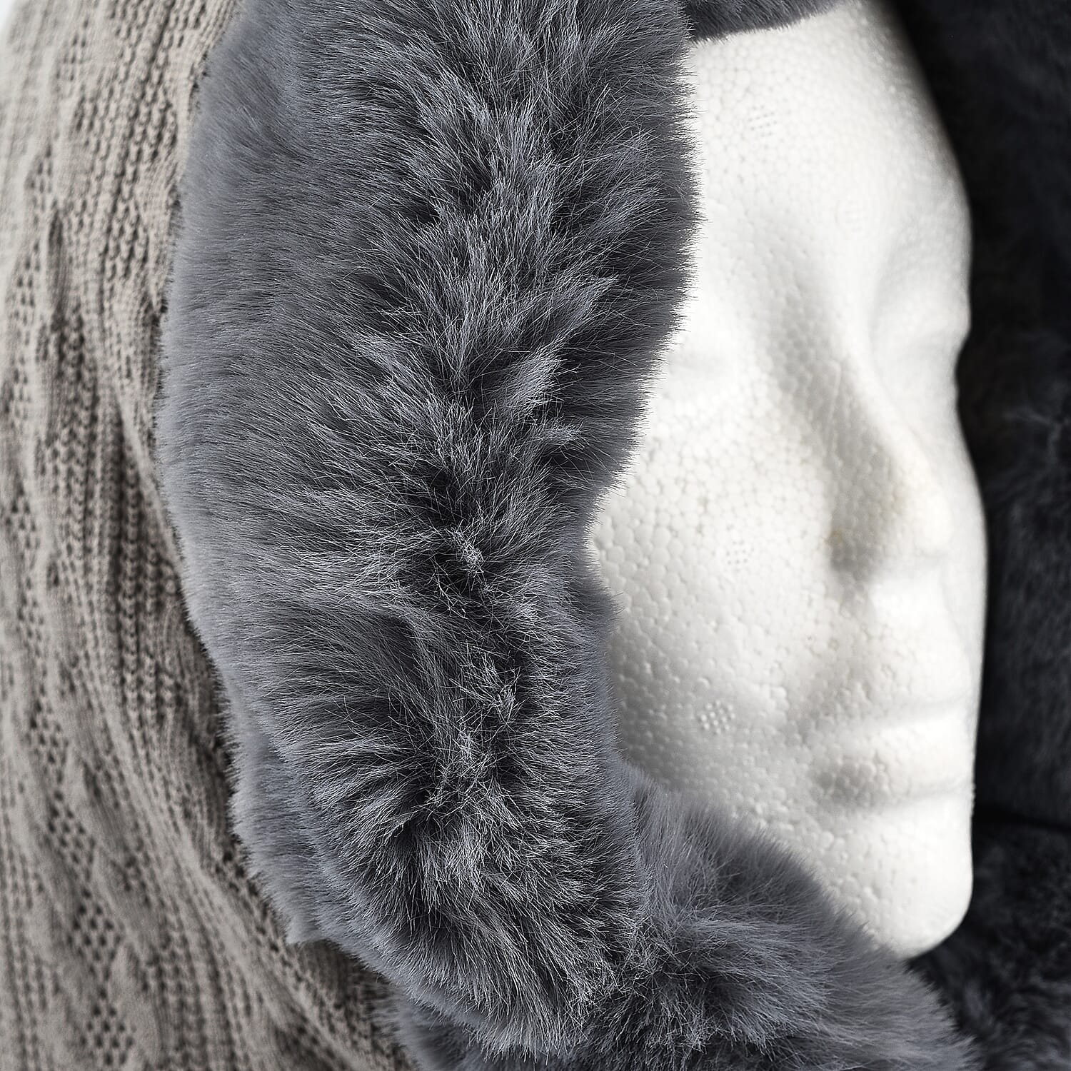 Super Soft Beanie Hat Scarf - Grey