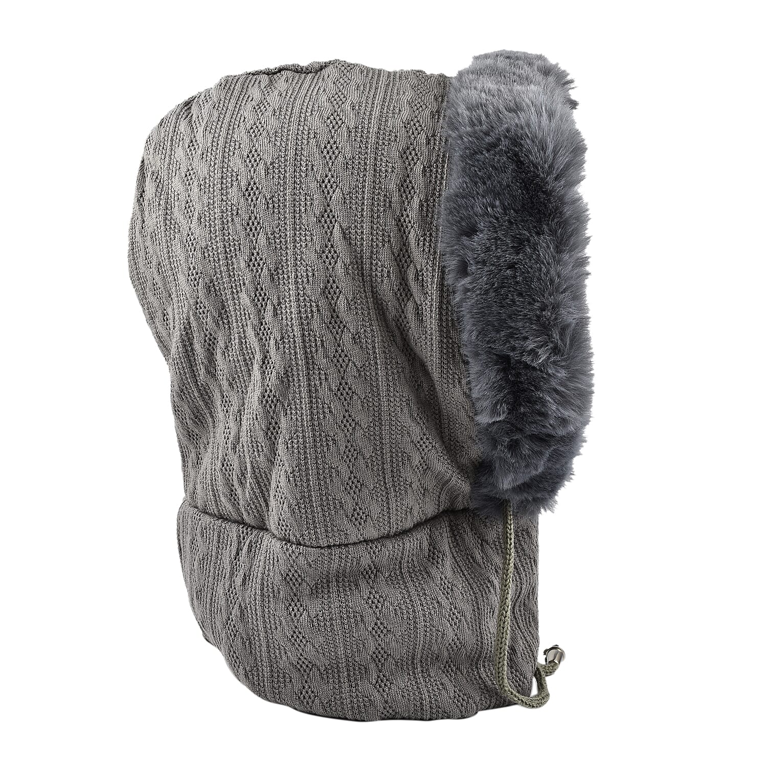 Super Soft Beanie Hat Scarf - Grey