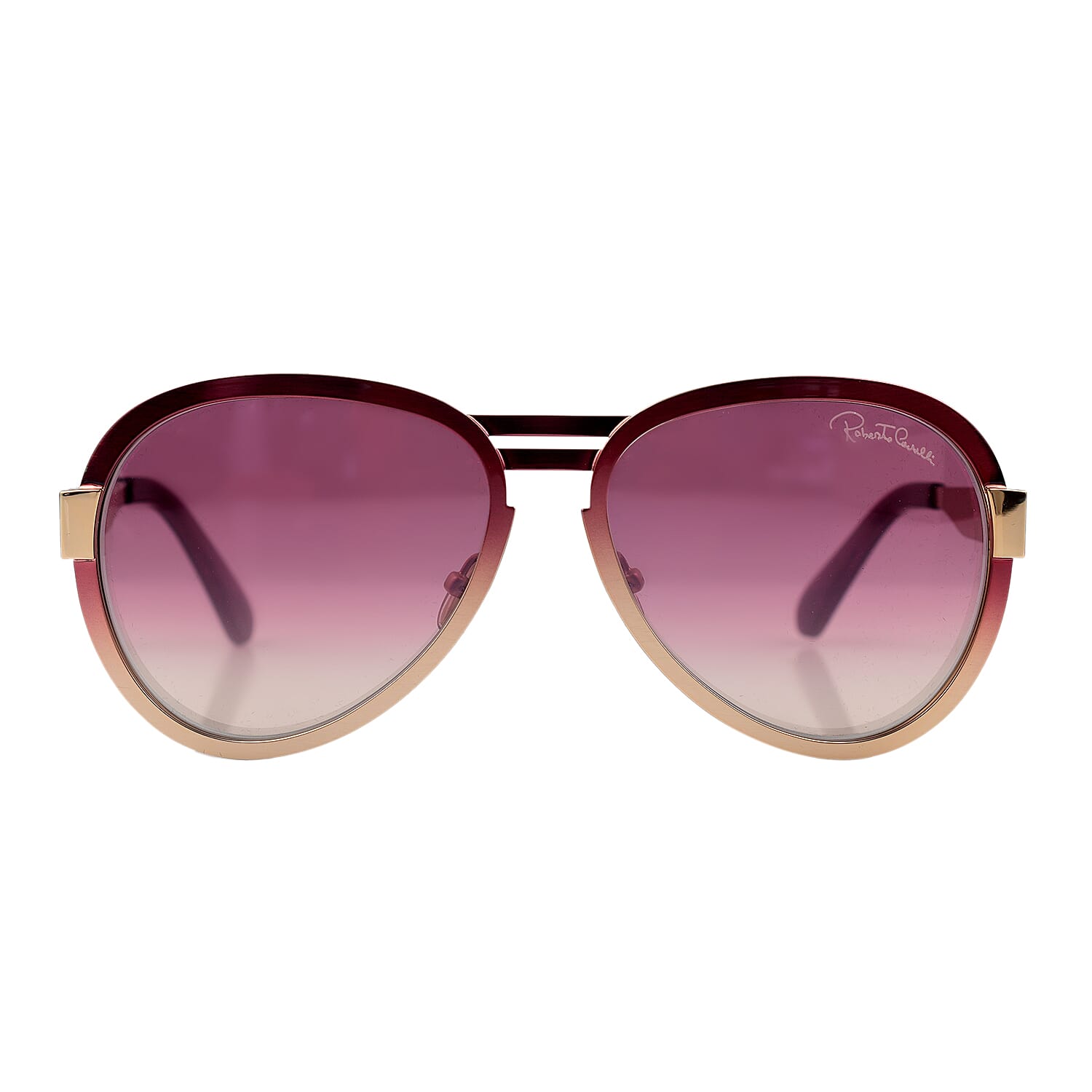 Roberto Cavalli Pink Shade Aviator Style Sunglasses