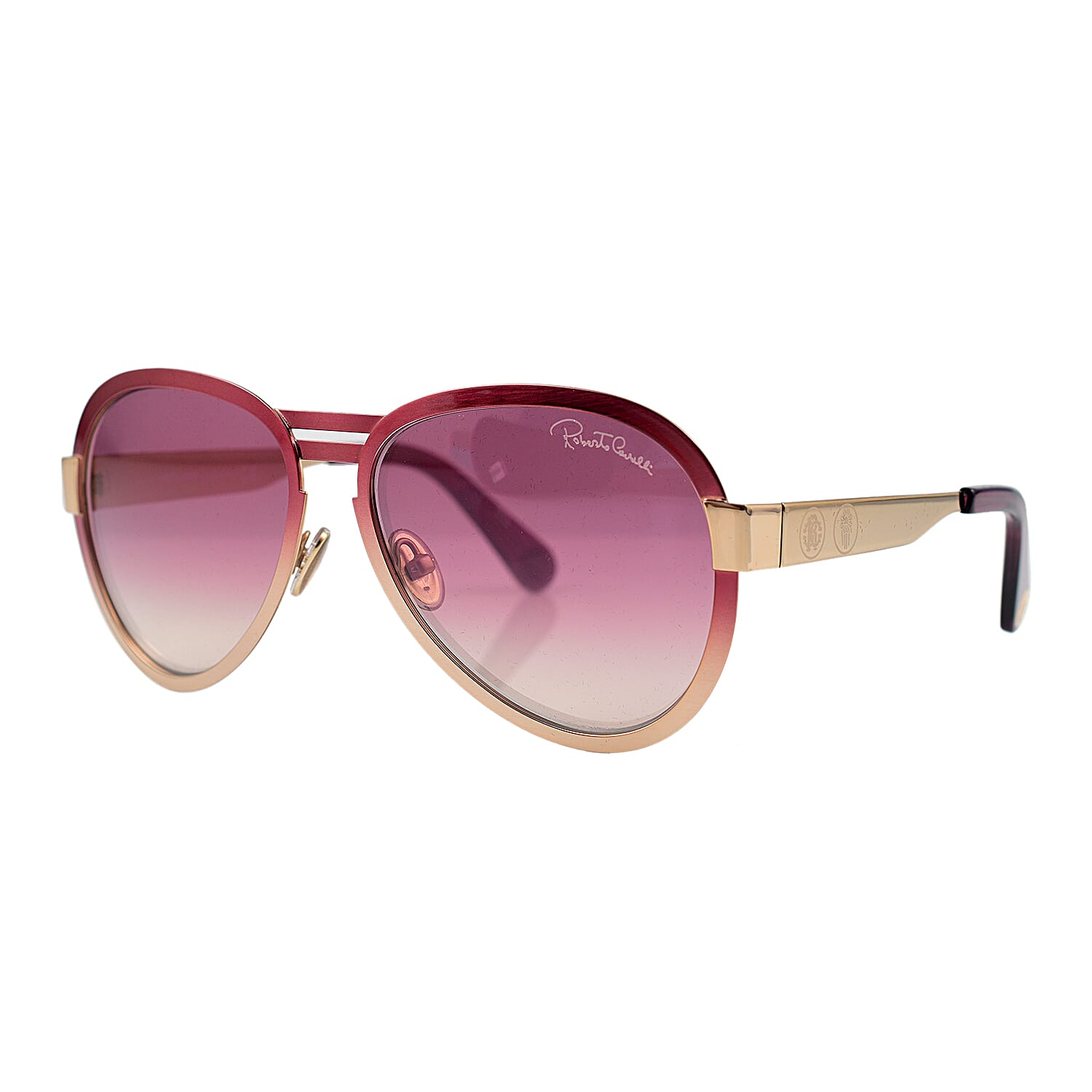 Roberto Cavalli Pink Shade Aviator Style Sunglasses