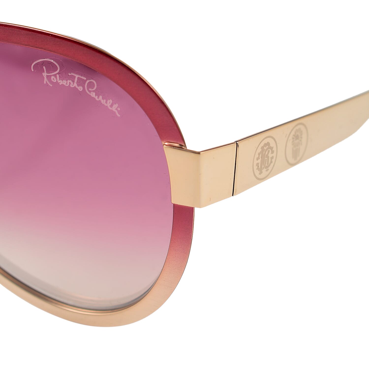 Roberto Cavalli Pink Shade Aviator Style Sunglasses