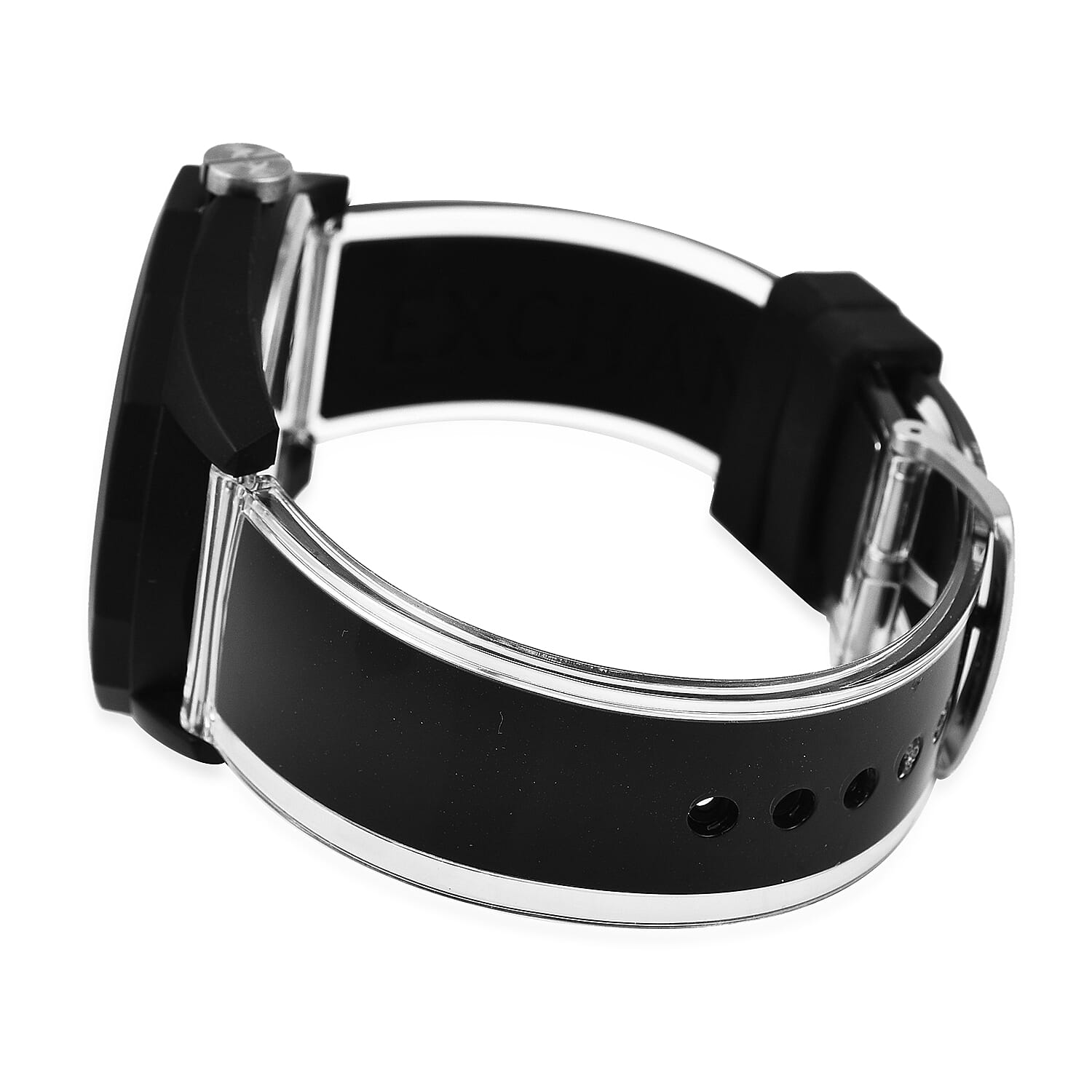 Closeout Deal - ARMANI EXCHANGE Gold Tone 3 Hand Analogue 5 ATM Water Resistant Watch -Black