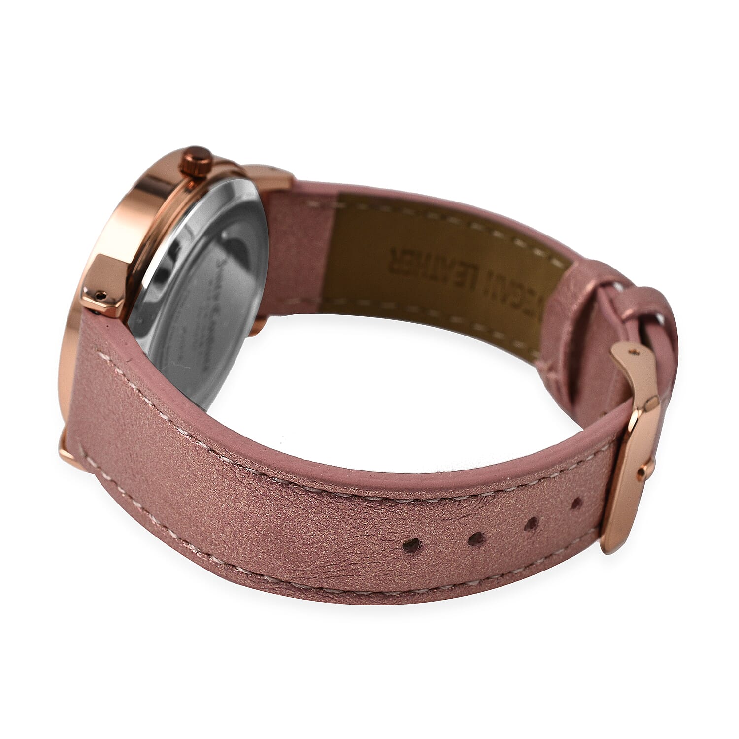 Juicy Couture Analogue Ladies Watch in Mineral Glass with Leather Strap - Pink