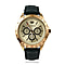 Juicy Couture Ladies Watch in Mineral Glass with Vegan Leather Strap - Gold