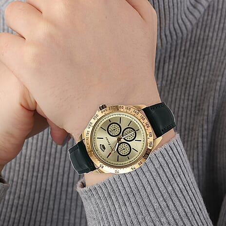 Juicy Couture Ladies Watch in Mineral Glass with Vegan Leather Strap - Green