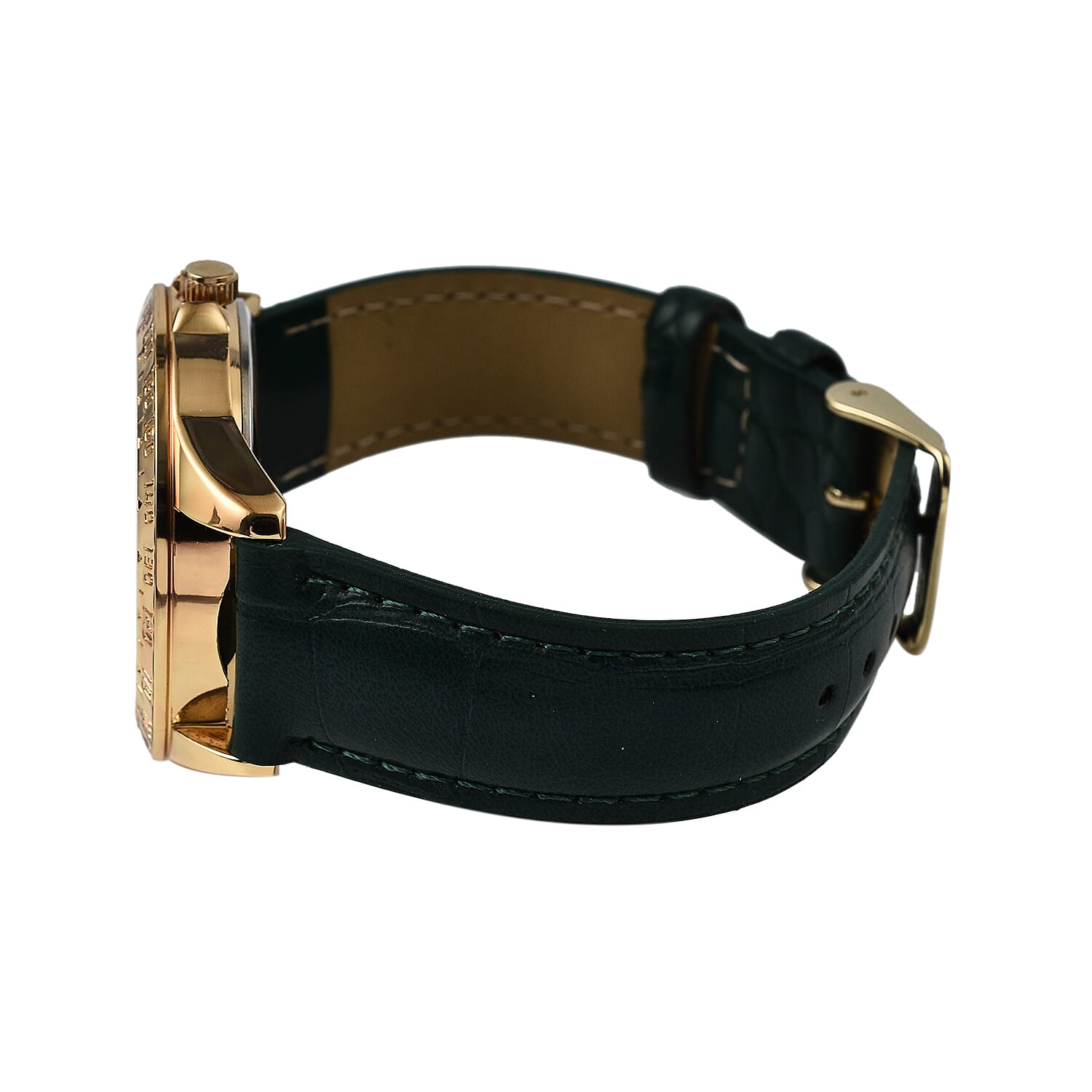 Juicy Couture Ladies Watch in Mineral Glass with Vegan Leather Strap - Green Juicy Couture Ladies Watch in Mineral Glass with Vegan Leather Strap - Green