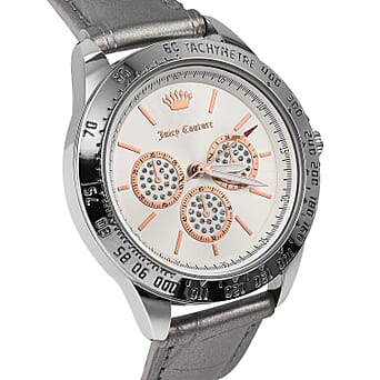 https://tjcuk.sirv.com/Products/75/7/7571440/Juicy-Couture-Ladies-Watch-in-Mineral-Glass-with-Leather-Strap-Silver_7571440_2.jpg?w=342&h=342