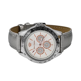 https://tjcuk.sirv.com/Products/75/7/7571440/Juicy-Couture-Ladies-Watch-in-Mineral-Glass-with-Leather-Strap-Silver_7571440_3.jpg?w=342&h=342