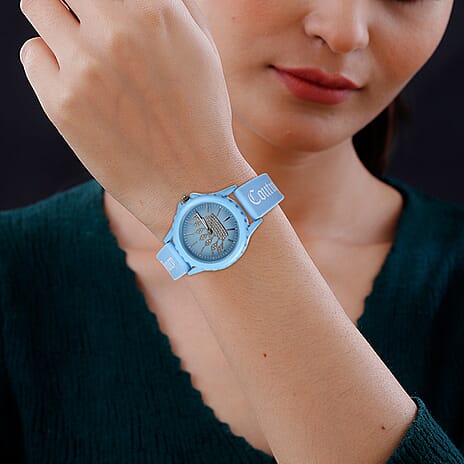 Juicy Couture Analogue Ladies Watch with Silicone Strap - Blue