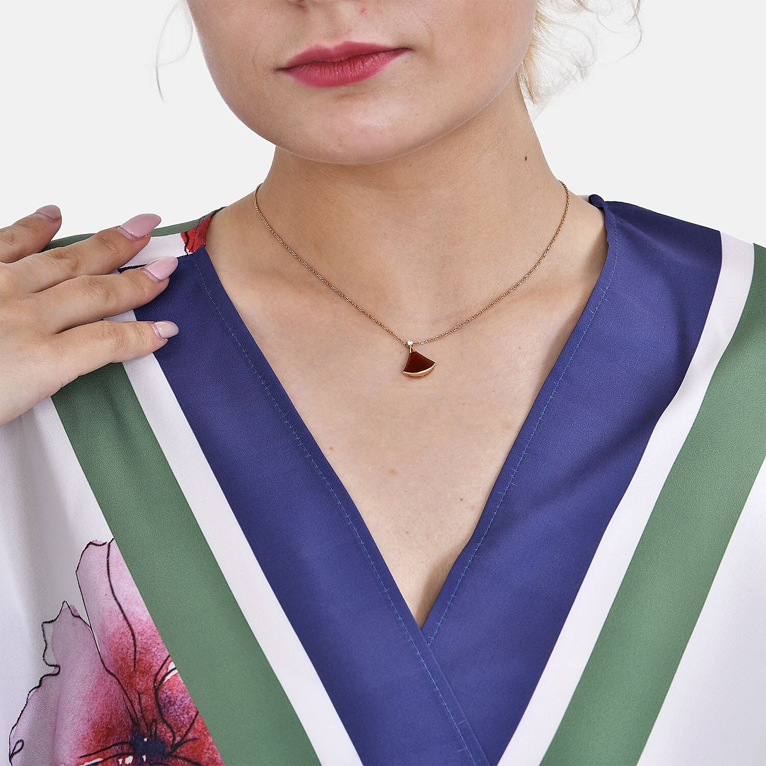 Closeout Deal Floral Printed Long Kimono (One Size) - White - Pink