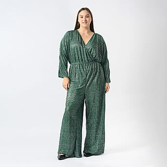 https://tjcuk.sirv.com/Products/75/7/7571596/Foil-Printed-Pleated-Jumpsuit-With-Elastic-at-Waist-Size-XXL-Green_7571596.jpg?w=342&h=342