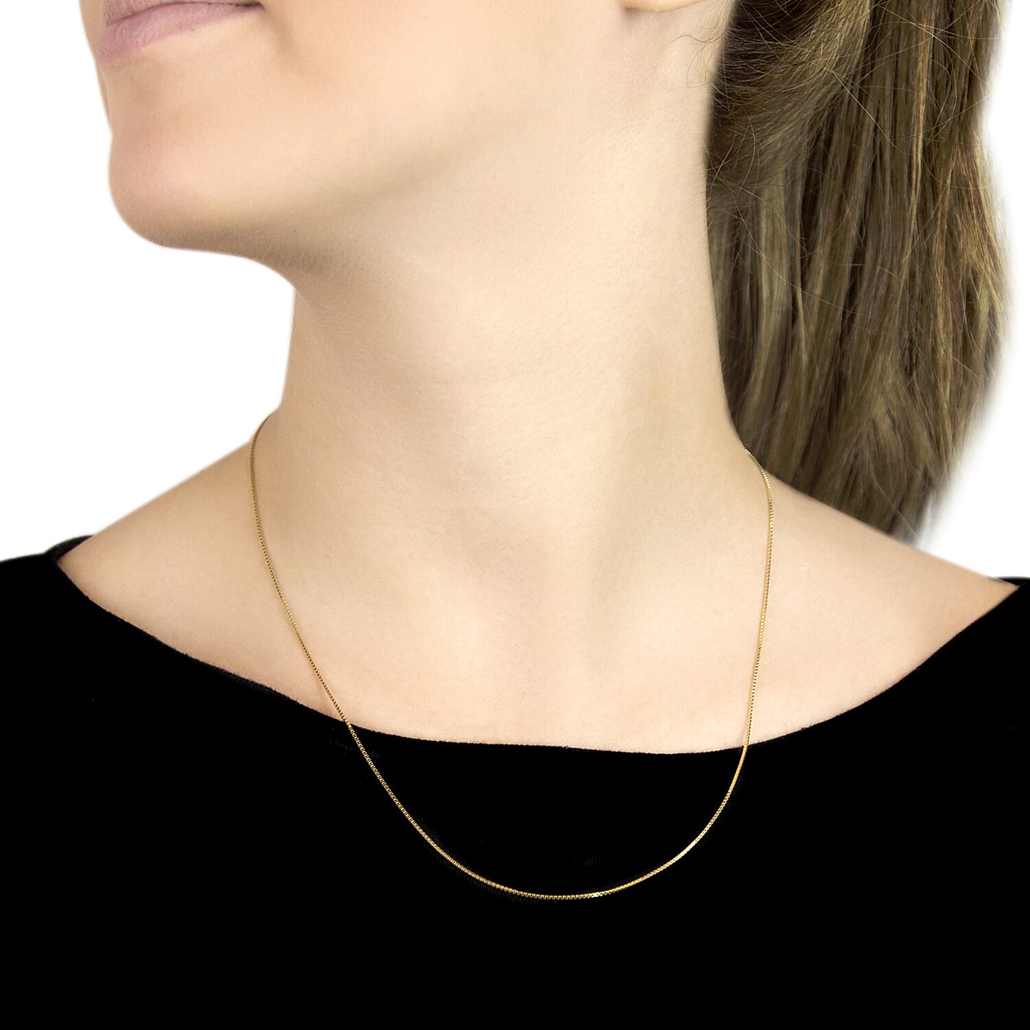 18K Yellow Gold  Chain (Size - 20),  Gold Wt. 2.9 Gms