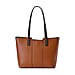 Hong Kong Closeout - 100% Genuine Leather Solid Tote Bag - Black