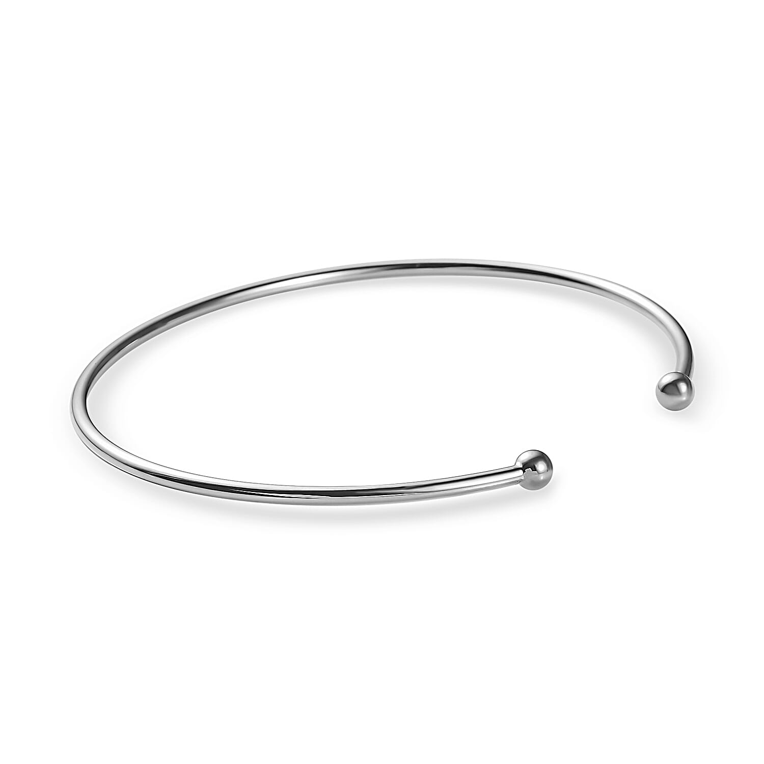 CloseOut- Sterling Silver Cuff Torque Bangle (Size-7.5)
