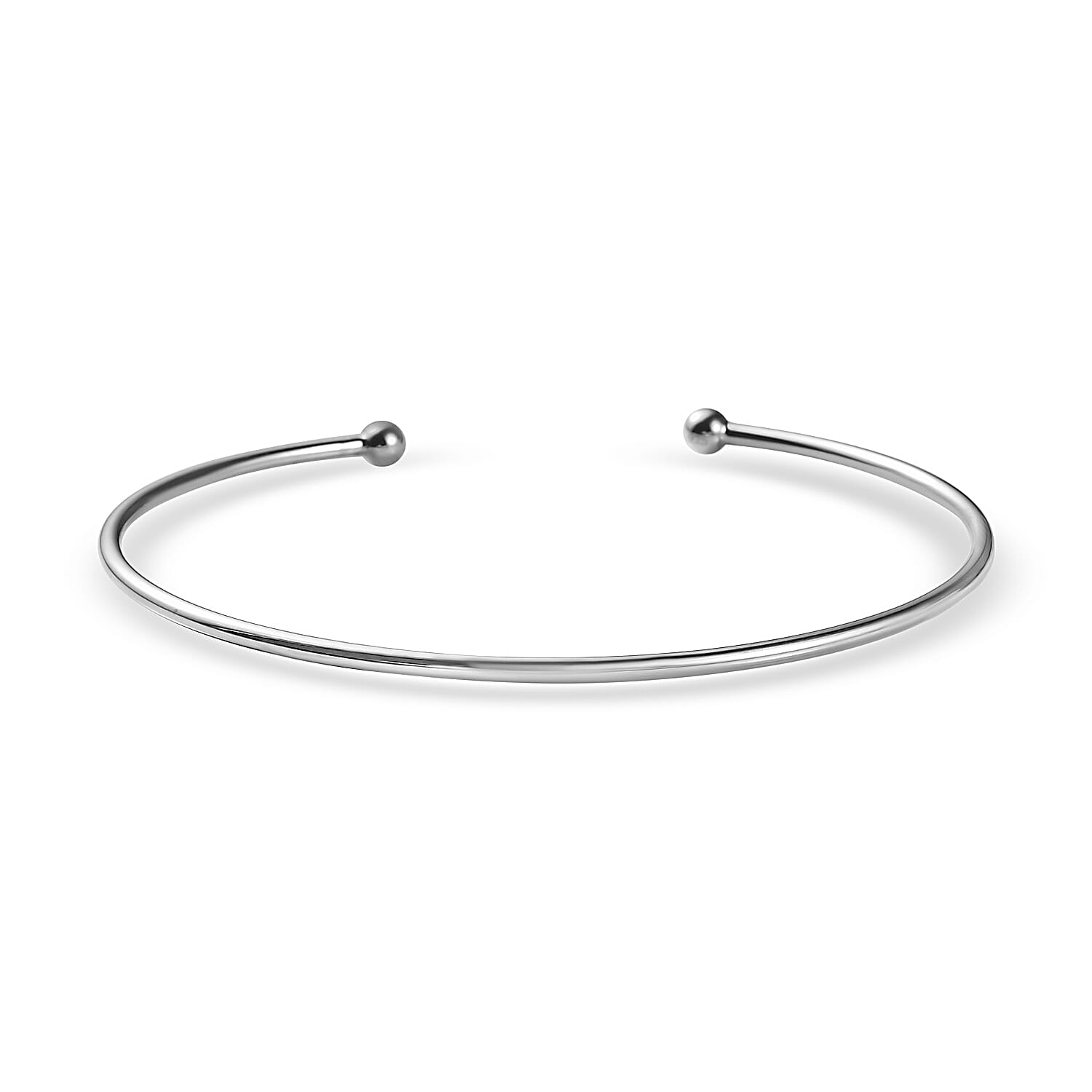 CloseOut- Sterling Silver Cuff Torque Bangle (Size-7.5)