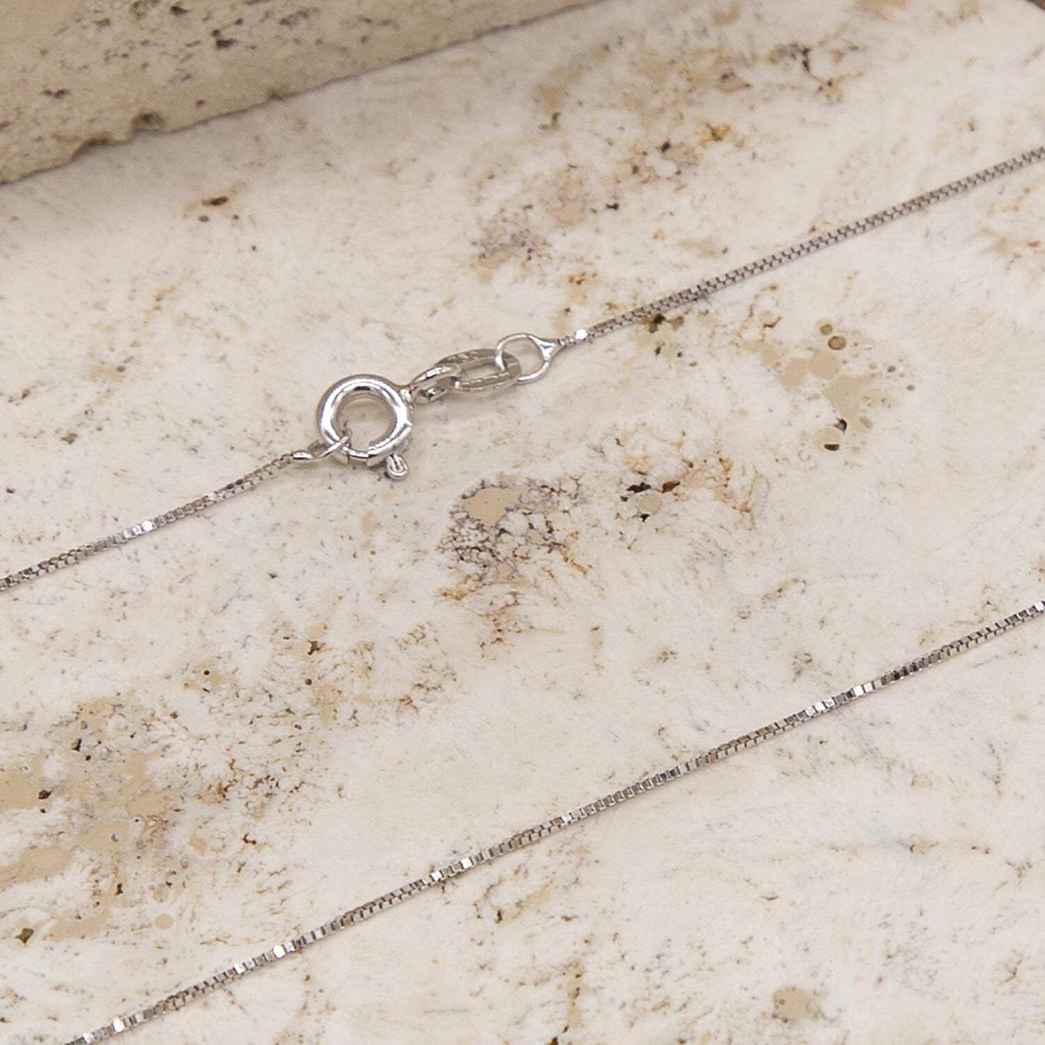 18K W Gold  Chain (Size - 18),  Gold Wt. 1.2 Gms