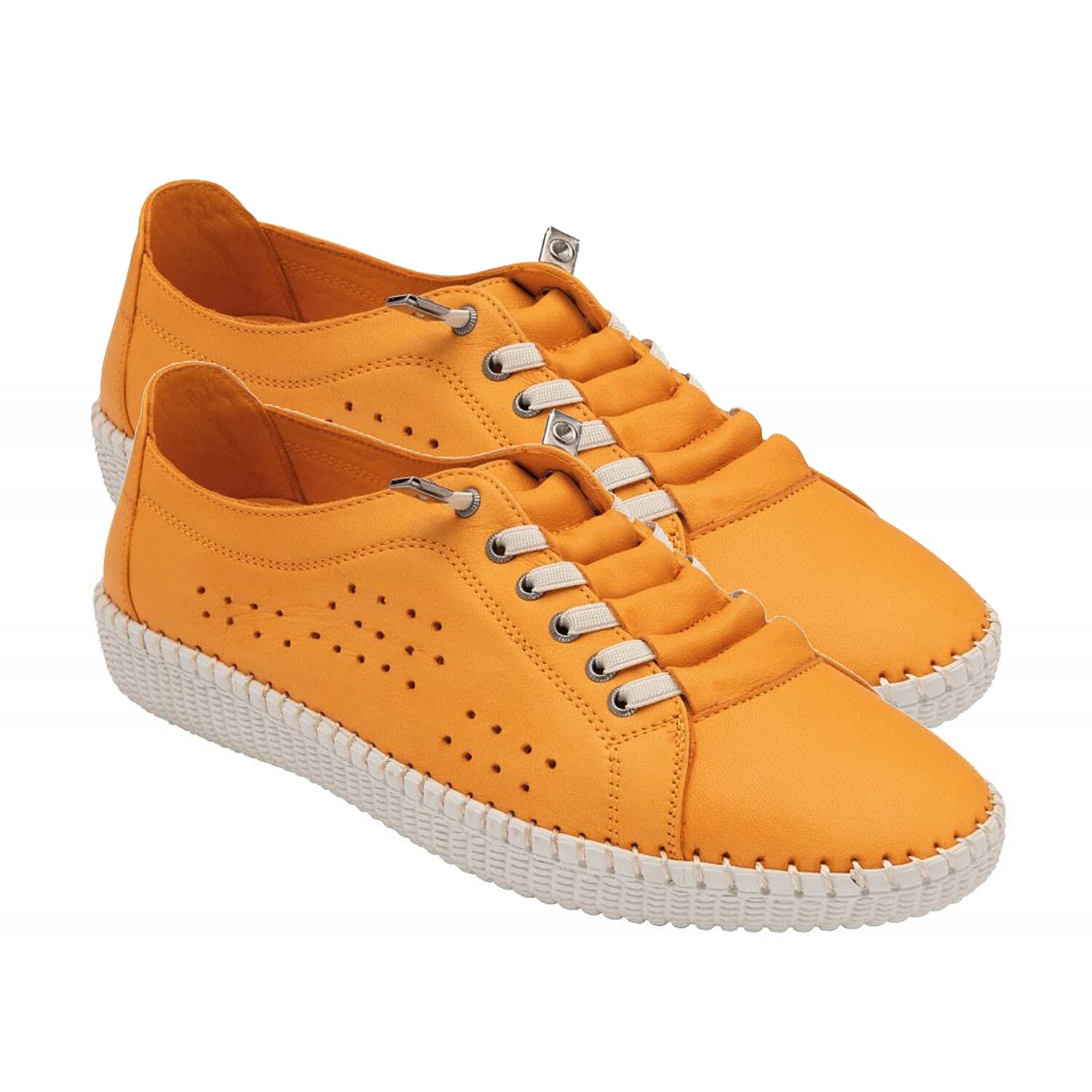 LOTUS Leather Kamari Womens Casual Shoes (Size 3) - Orange