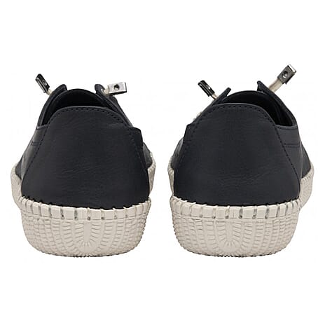 LOTUS Leather Kamari Womens Casual Shoes (Size 8) - Navy